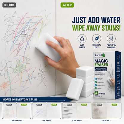 Rapid Magic Eraser™ | Multi-Surface Cleaning Sponge – Just Add Water