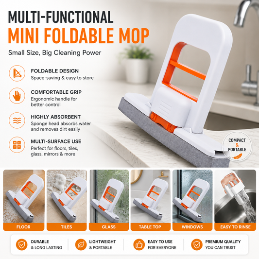Multi-Functional Mini Foldable Mop