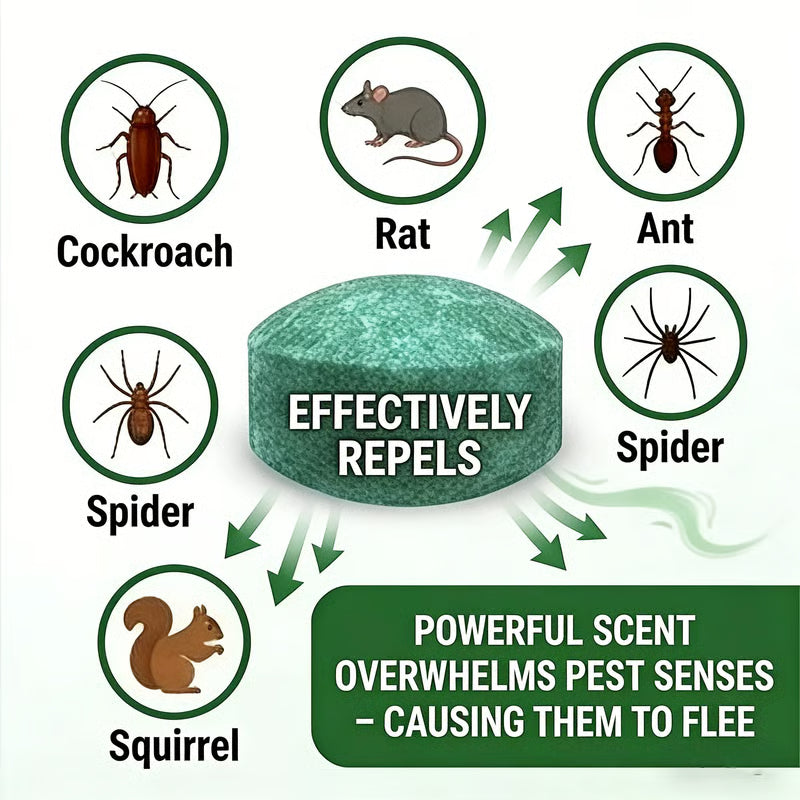 PestShield™ Rat & Cockroach Repellent Tablets